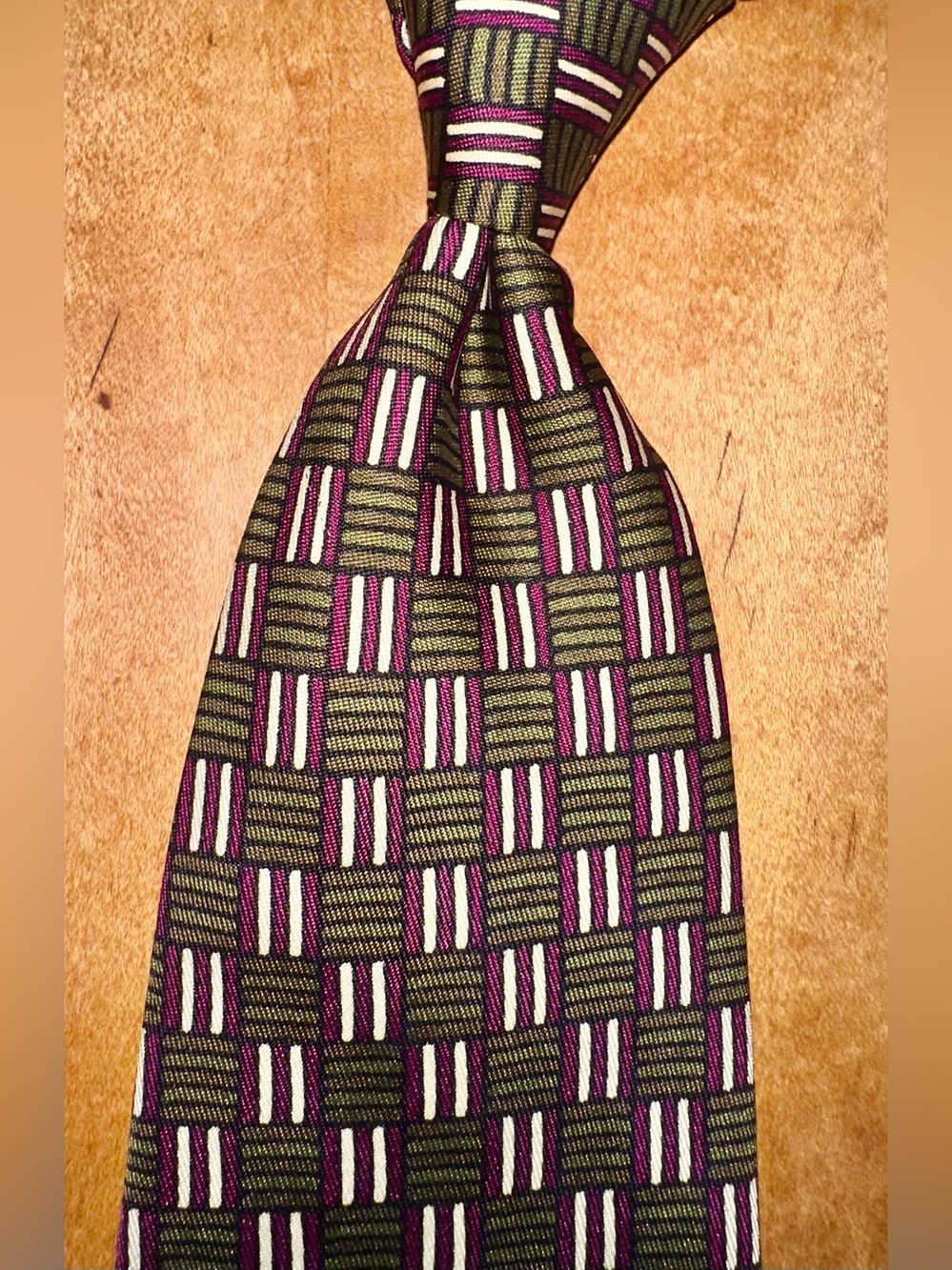 Mark Cross silk tie necktie cravatte like new vintage